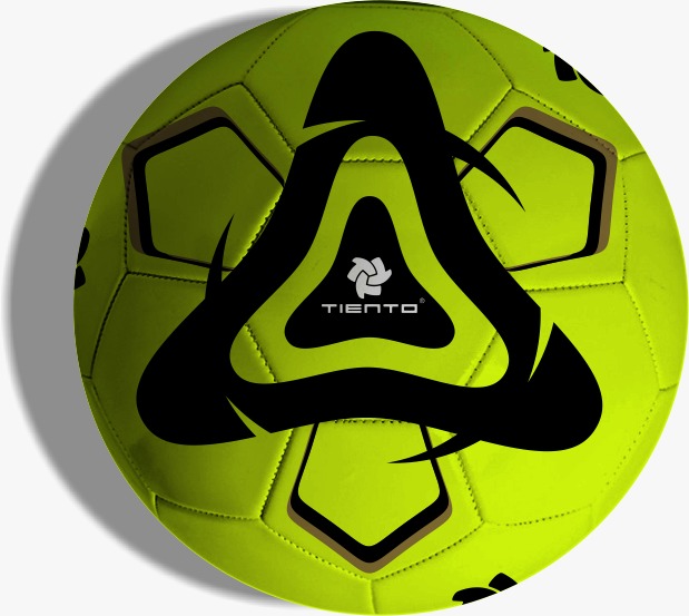 Tiento Bola Sepak Hitam Soccer Football Spinner Green Size 5 Include Pentil