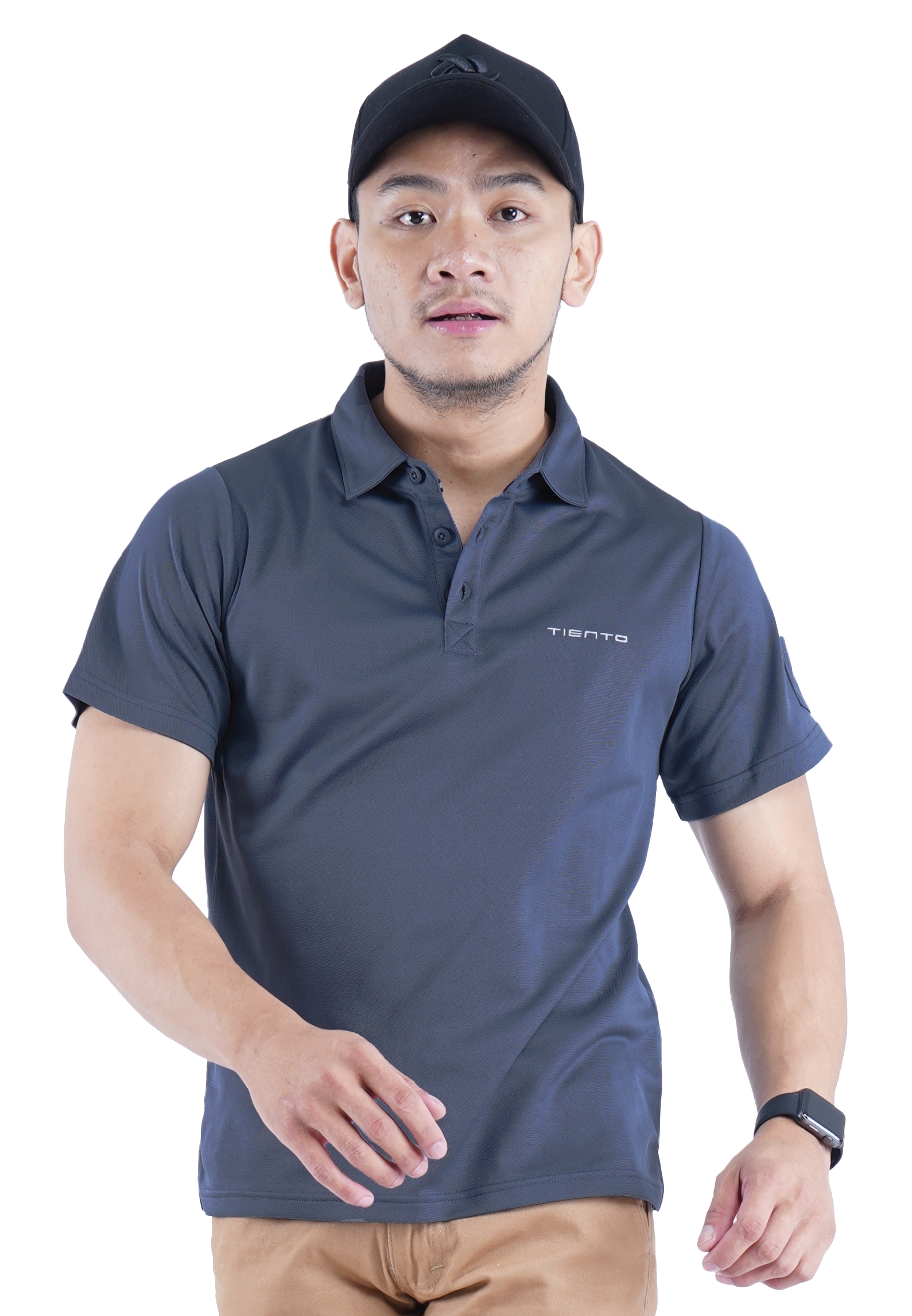 Tiento Pakaian Olahraga Golf Pria Polo Shirt Dry Fit Xlite Men Baju Tenis Sport Kaos Kerah Kasual