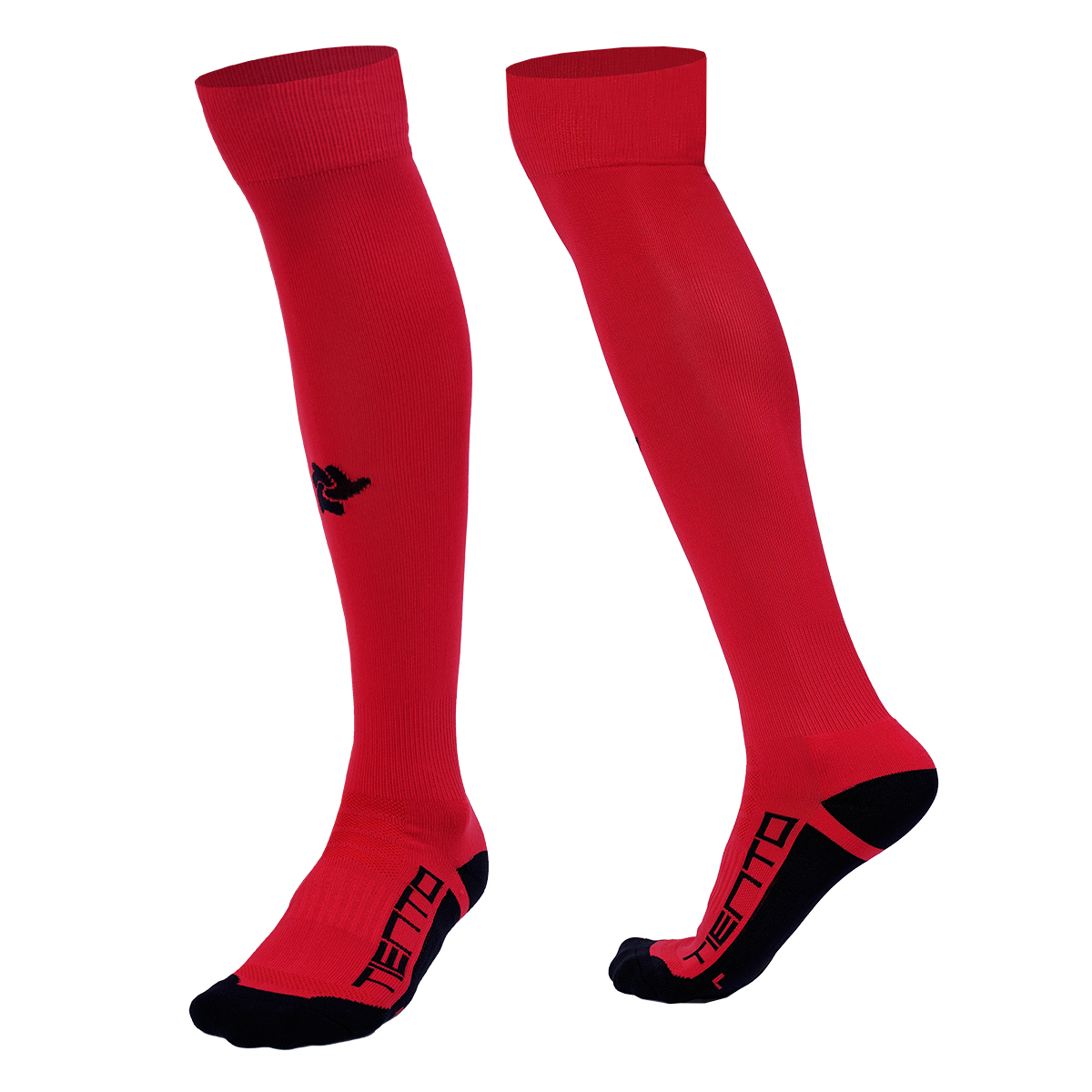 Tiento Kaos Kaki Panjang Olahraga Sepak bola Futsal Socks Soccer Red