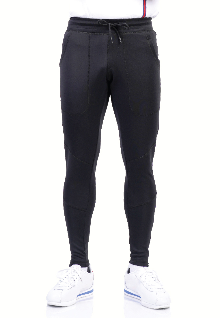 Tiento Celana Jogger Training Olahraga Lari Fitness Gym Hitam Joger Trening Track Pants Sporty New G