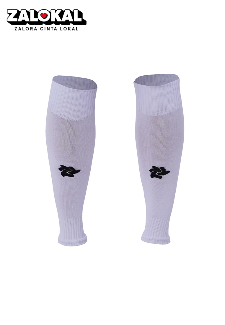 Tiento Sports Sleeve Socks Kaos Kaki Sambung Olahraga Futsal Sepakbola Anti Bakteri White