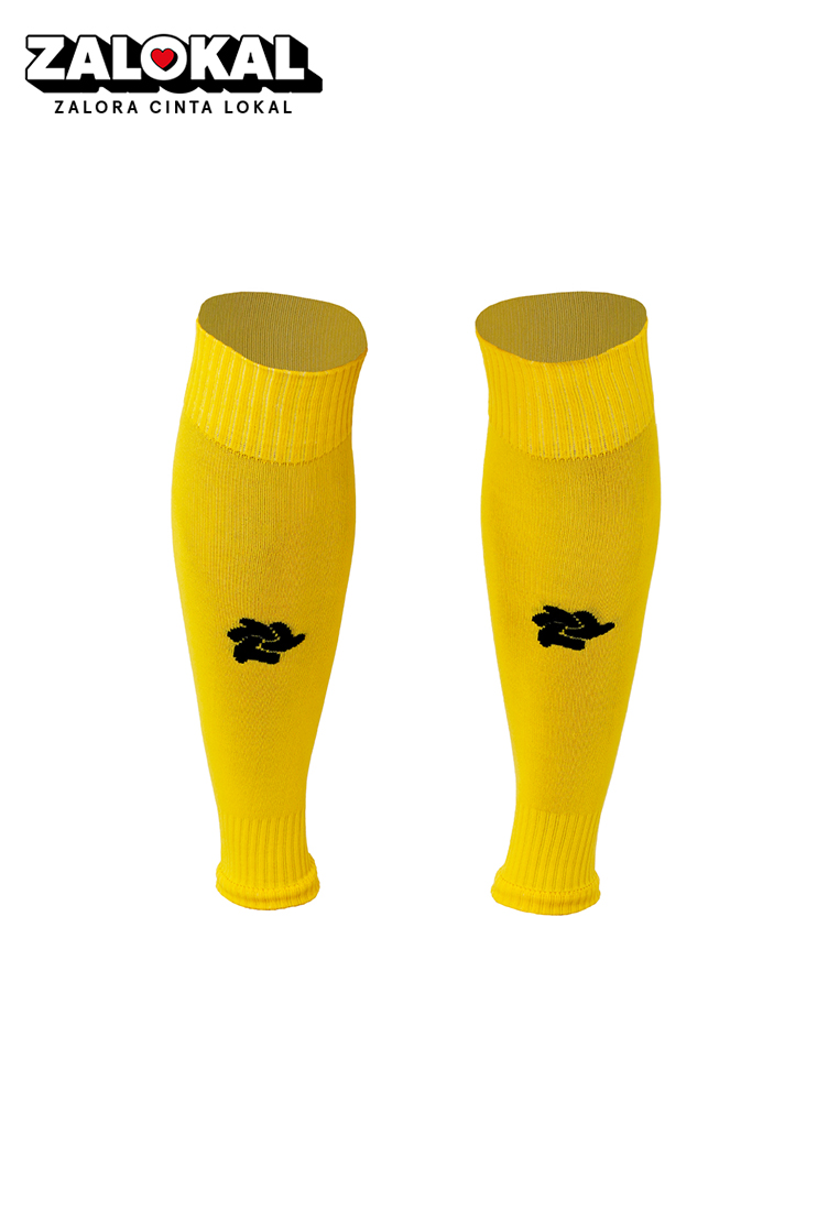 Tiento Sports Sleeve Socks Kaos Kaki Sambung Olahraga Futsal Sepakbola Anti Bakteri Yellow