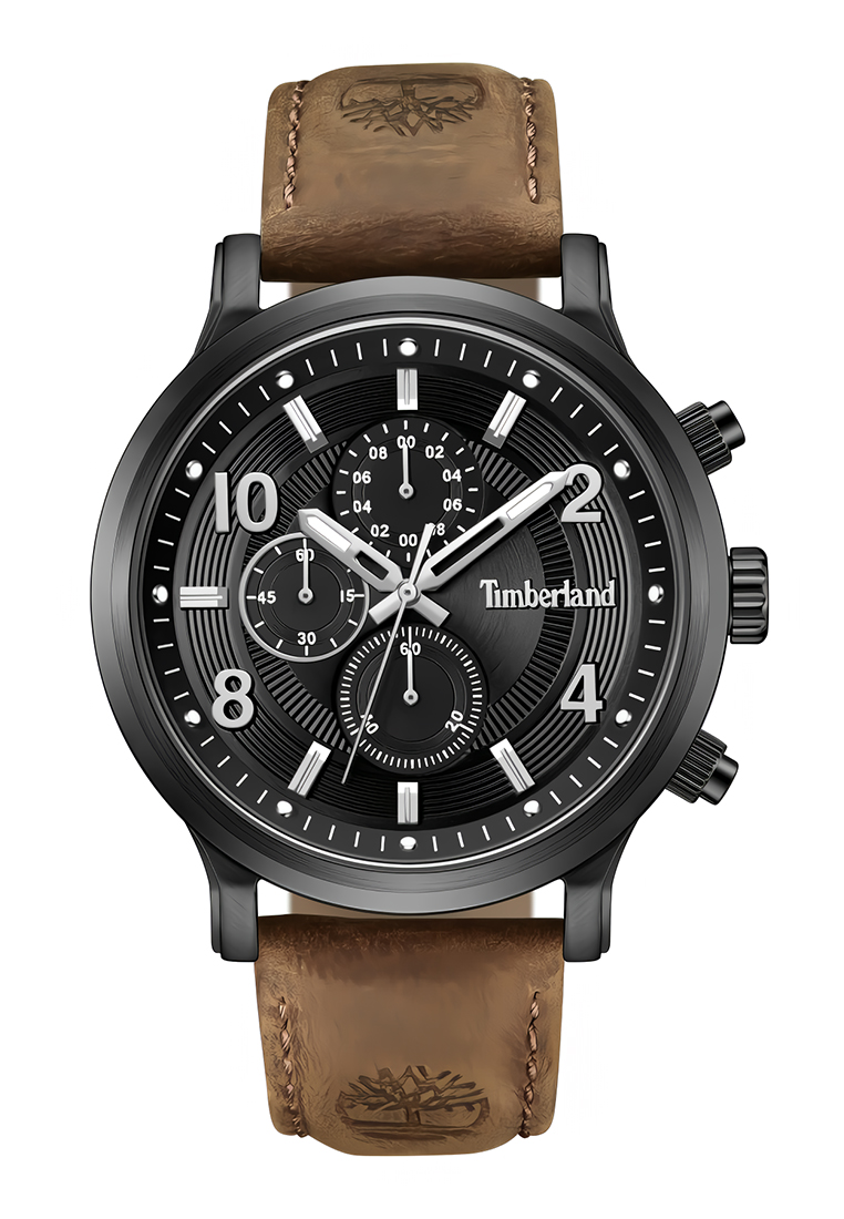 Timberland Watch Timberland Driscoll - Jam Tangan Analog Pria - Black Dial - Leather Strap - TDWGF00