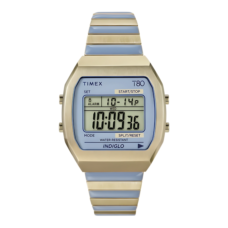 Timex Jam Tangan Wanita Timex T80 Blue Dial TW2W40800V5 Original