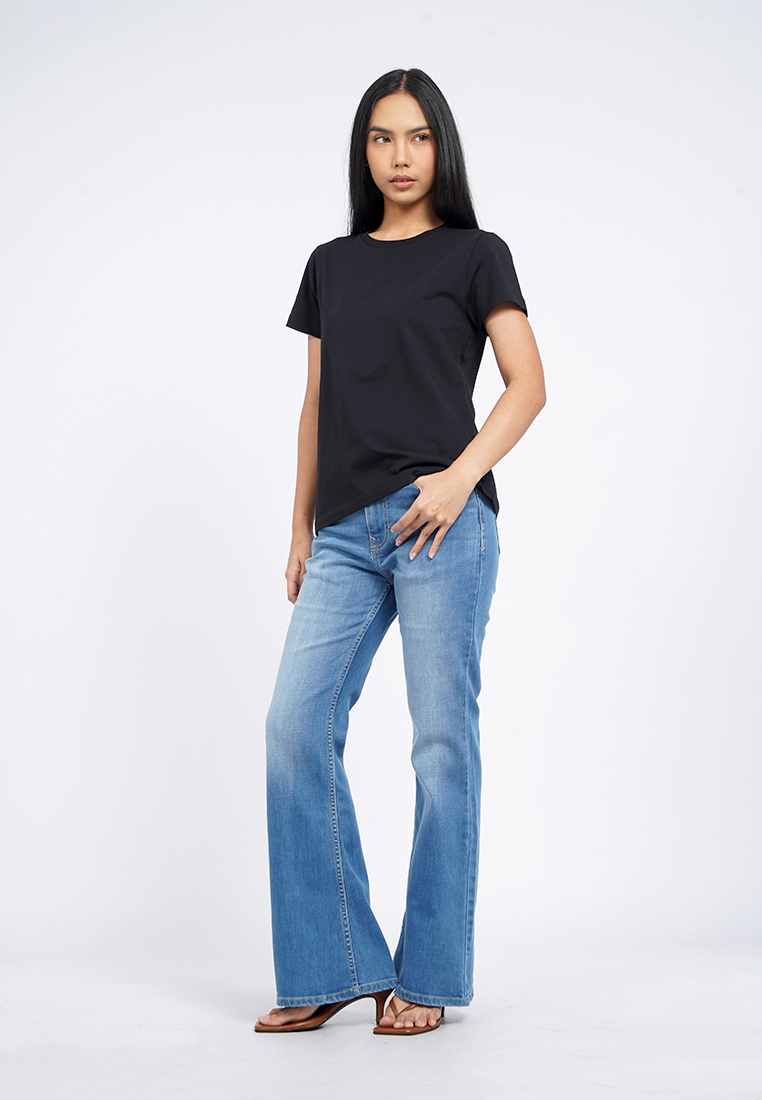 Tirajeans Bootcut Flare Denim Pants 7-LLPDSEA126C013 Med Blue