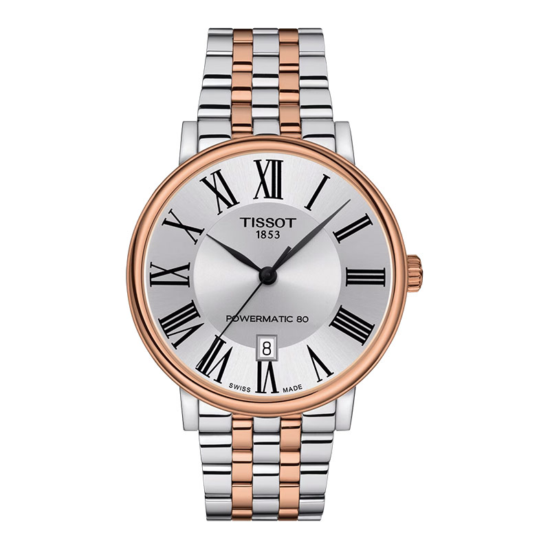 Tissot Jam Tangan Pria Tissot Carson Premium Powermatic 80 40mm T-Classic T122.407.22.033.00 Silver 