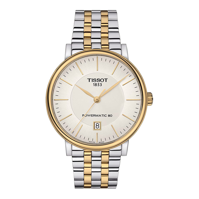 Tissot Jam Tangan Pria Tissot Carson Premium Powermatic 80 40mm T-Classic T122.407.22.031.00 Silver 