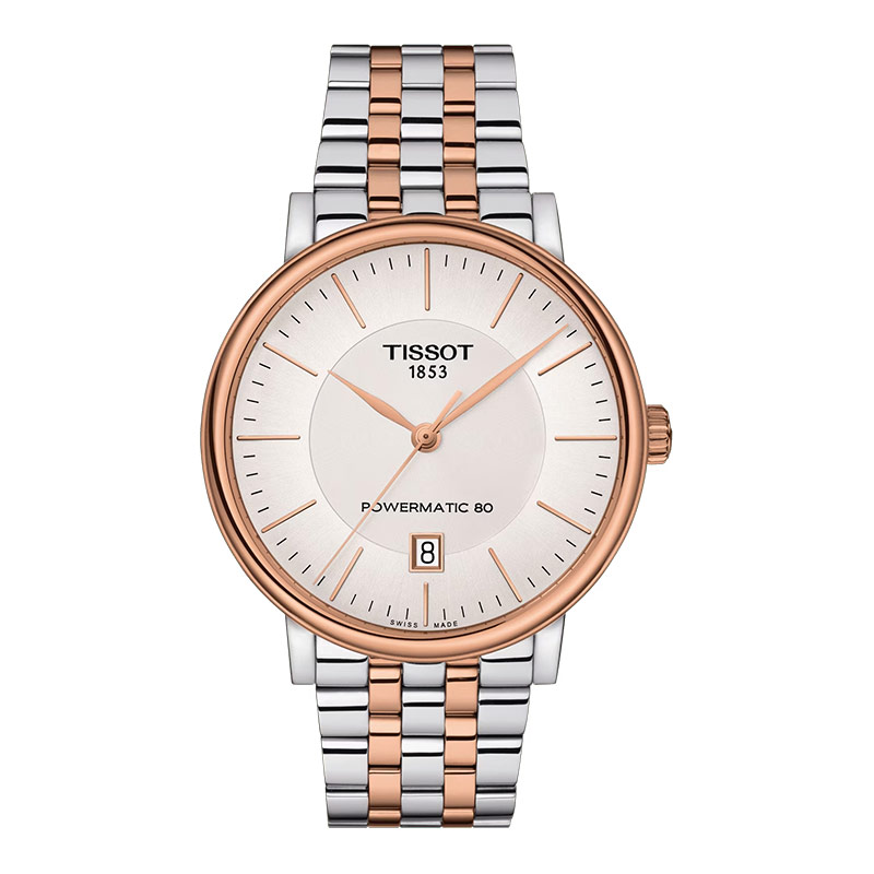 Tissot Jam Tangan Pria Tissot Carson Premium Powermatic 80 40mm T-Classic T122.407.22.031.01 Silver 