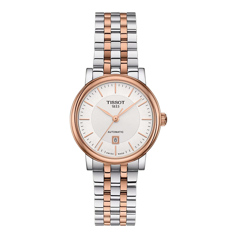 Tissot Jam Tangan Wanita Tissot Carson Premium Automatic Lady 30mm T-Classic T122.207.22.031.01 Silv