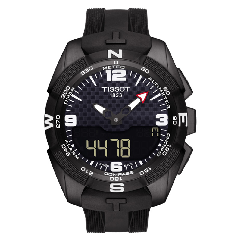 TISSOT Jam Tangan Pria Tissot T-Touch Titanium T091.420.47.057.01 Expert Solar Analog Digital Dial B