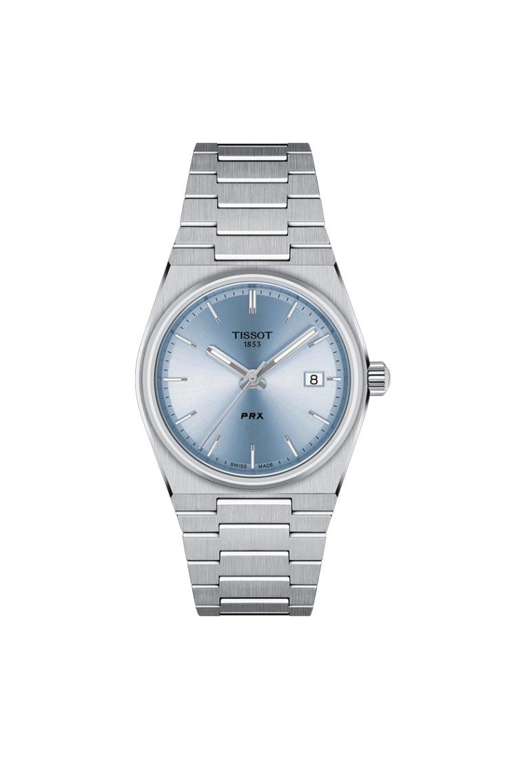 Tissot Jam Tangan Wanita Tissot PRX 35mm T-Classic T137.210.11.351.00 PRX Light Blue Dial Stainless 