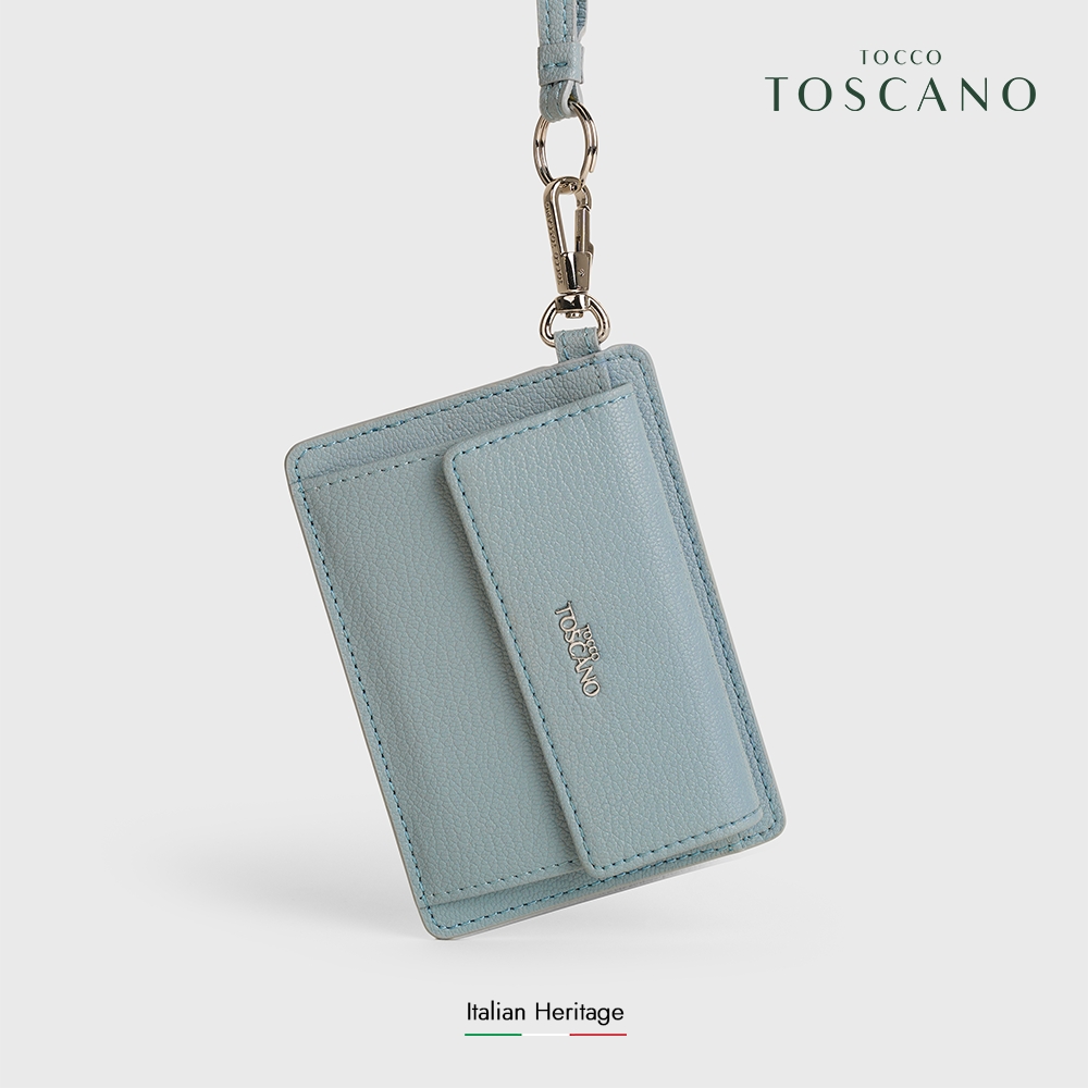 Tocco Toscano Ember Card Holder with Lanyard - Dompet Kartu Wanita (Slate Blue)
