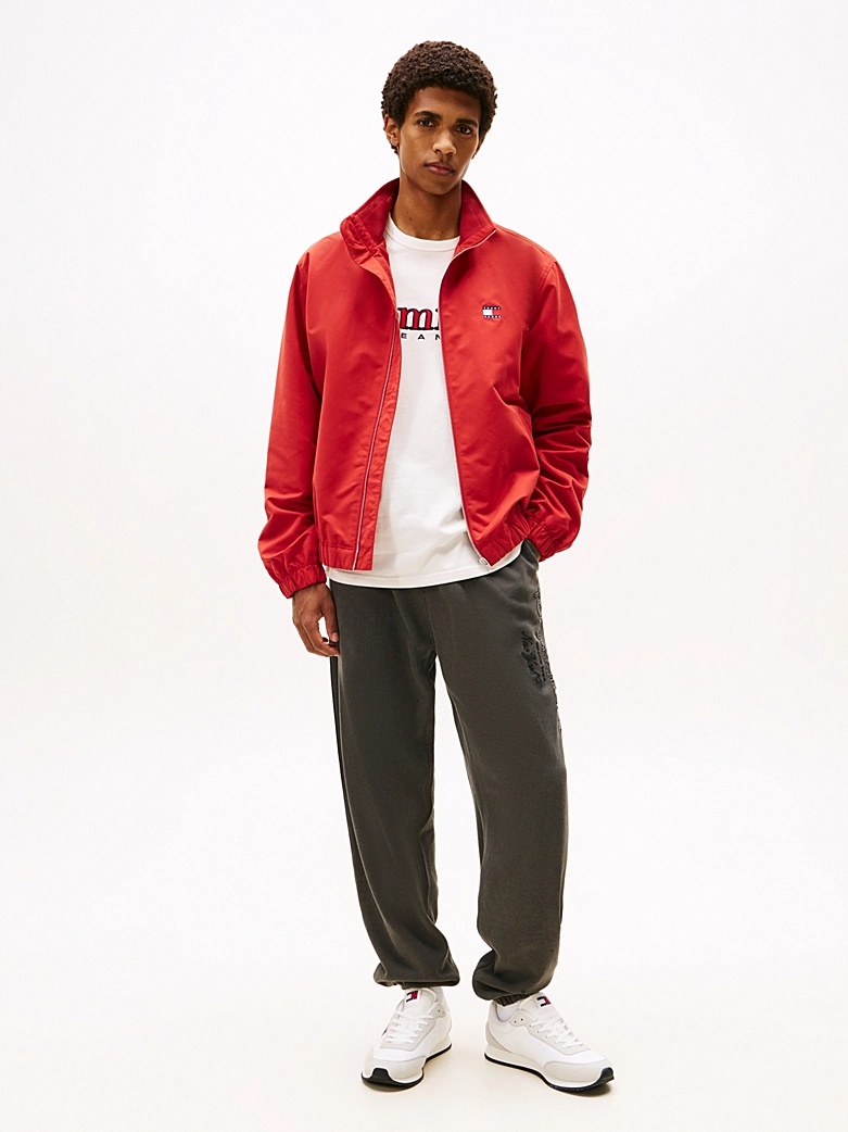 Tommy Hilfiger Tommy Jeans - Collar Logo Water Repellent Zip-Thru Jacket