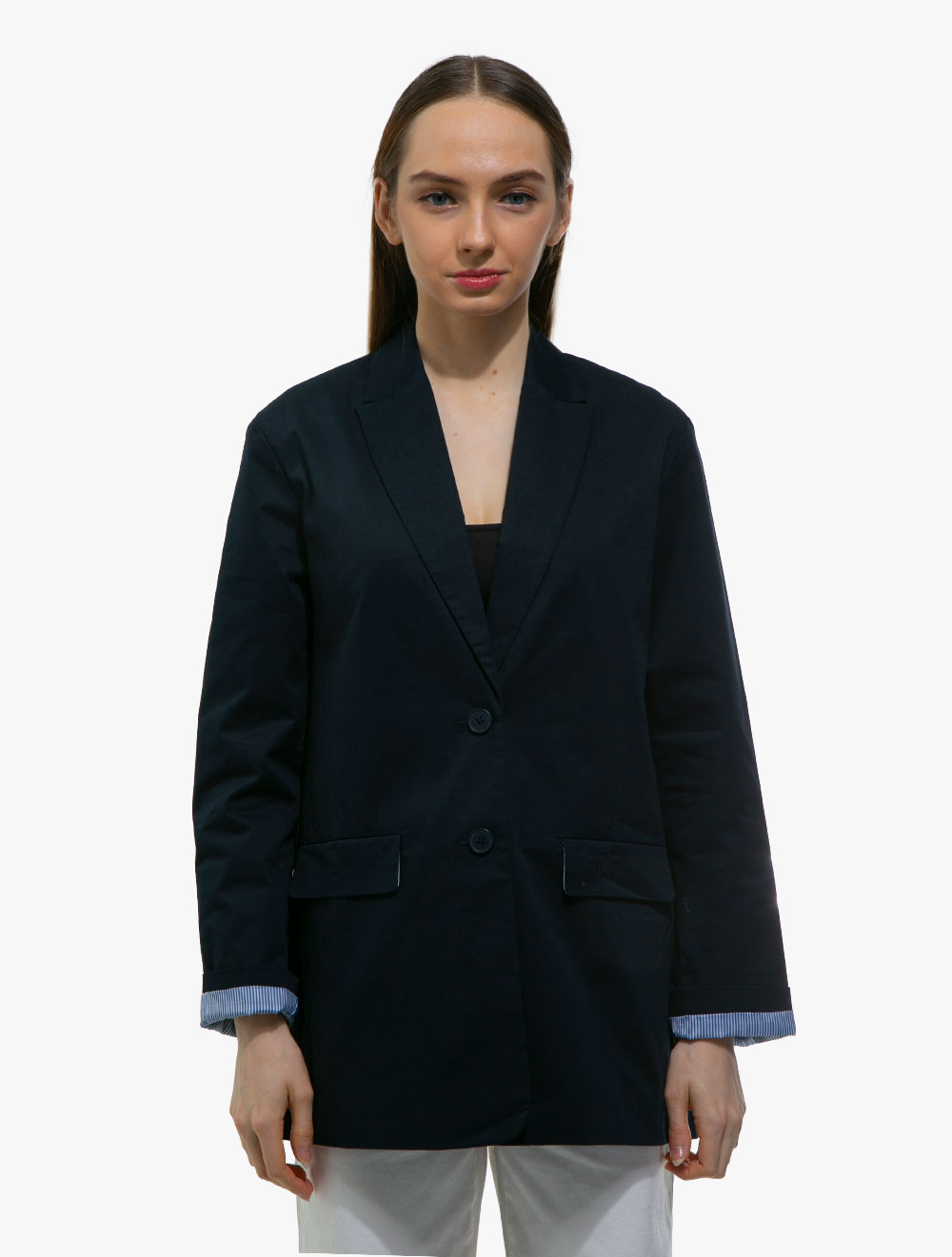 Tommy Hilfiger - RELAXED BOYFRIEND BLAZER - Navy - blue