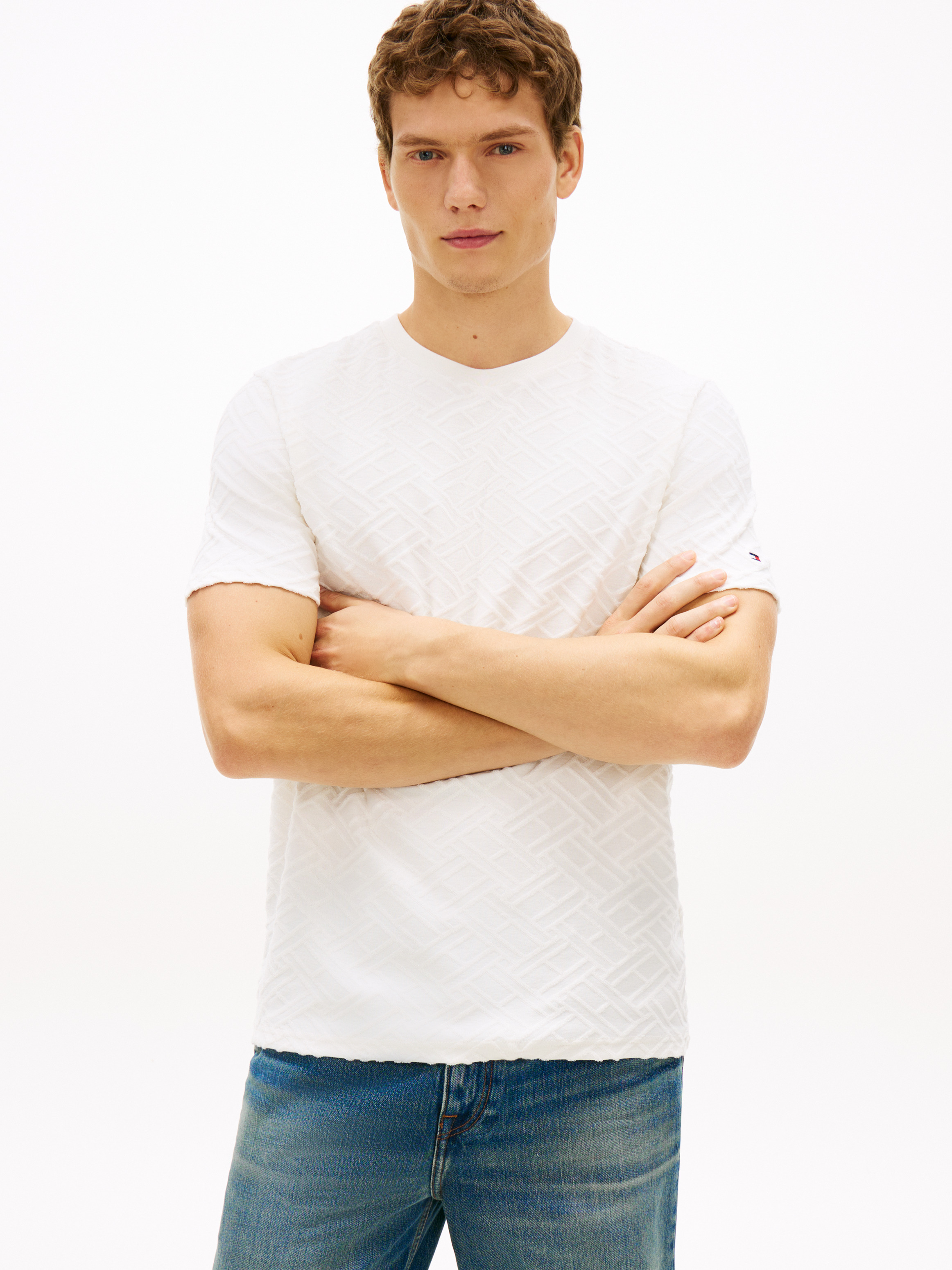 Tommy Hilfiger - All Over Flag Jacquard T- Shirt