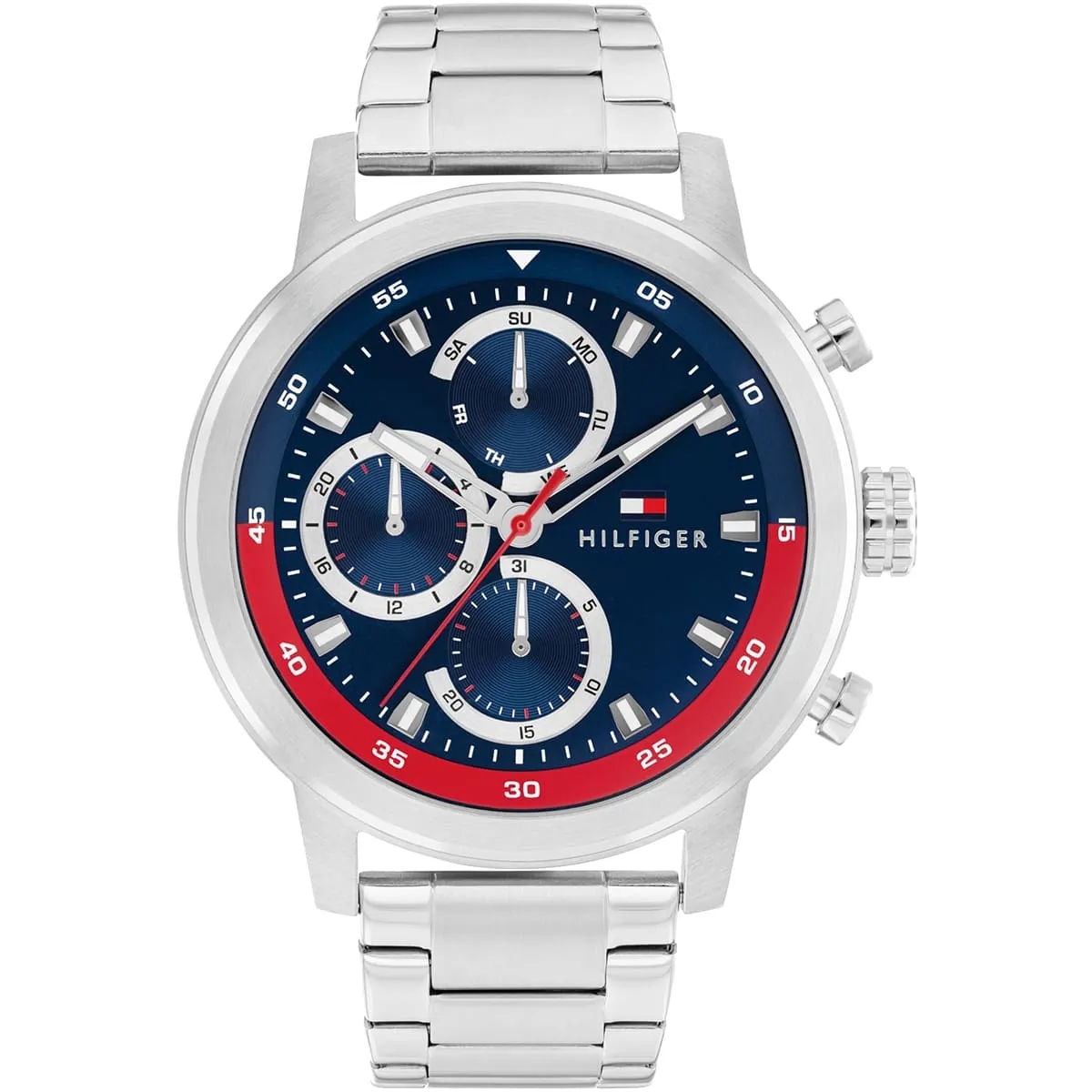 Tommy Hilfiger Rocky Stainless Steel Blue Dial Multi-function Men's Watch - 1792179