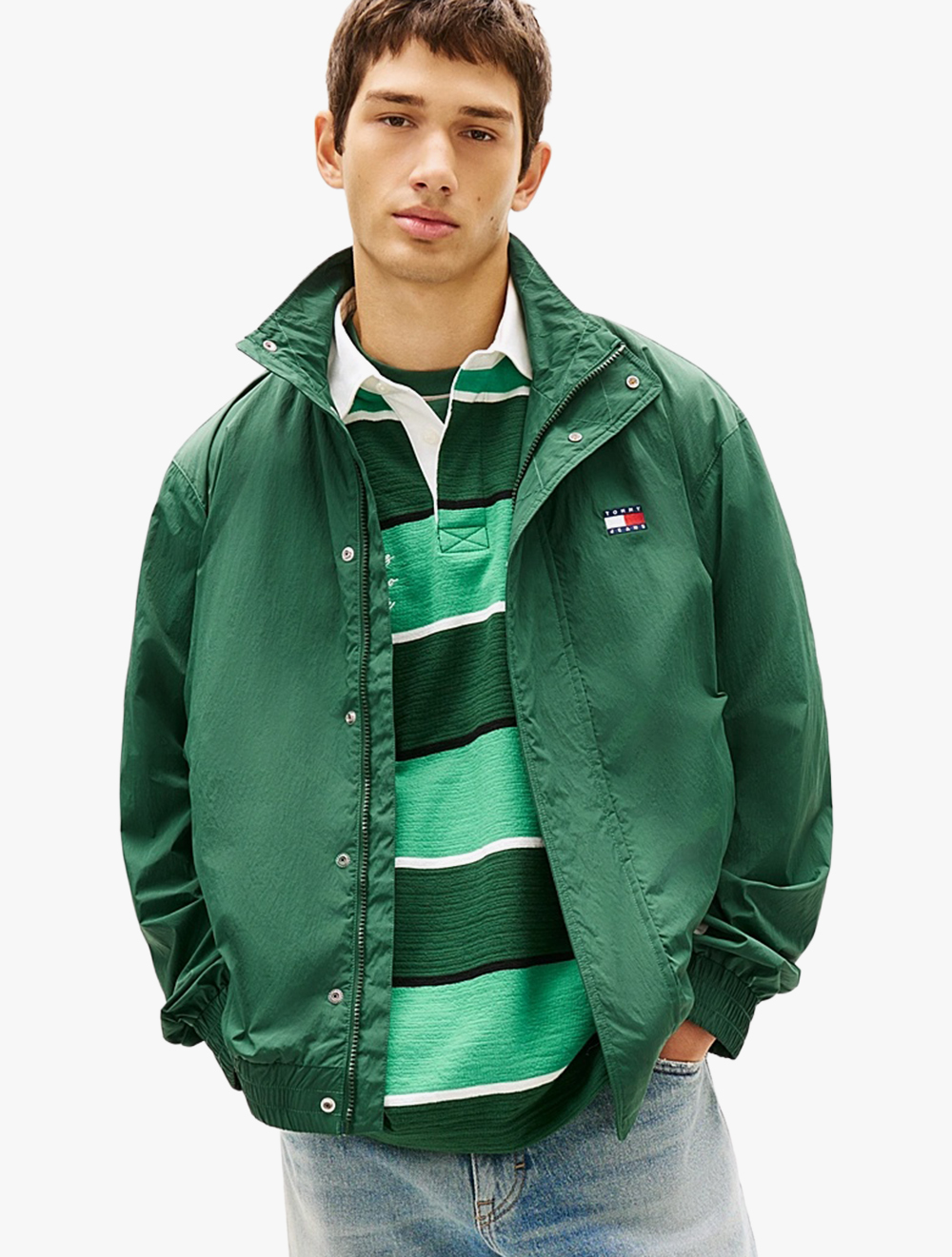 Tommy Hilfiger Tommy Jeans - Flag Badge Back Logo Water Repellent Jacket