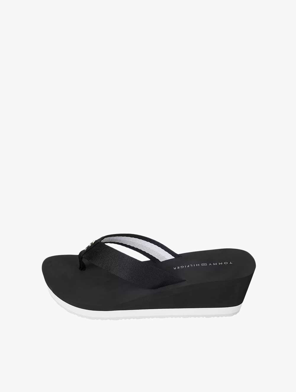 TOMMY HILFIGER - Stud Beach Sandal - Black - Black