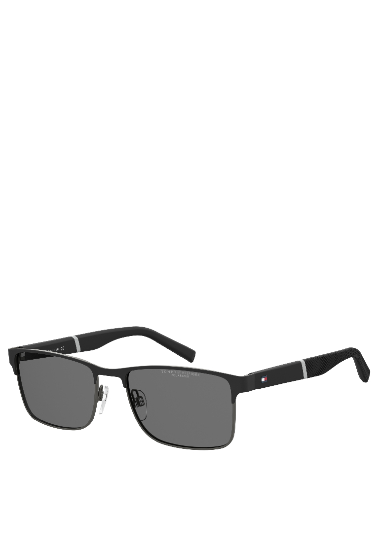 TOMMY HILFIGER Sunglasses TH 2040/S-TI7-M9, Rectangular Sharp with Matte Black Ruthenium color