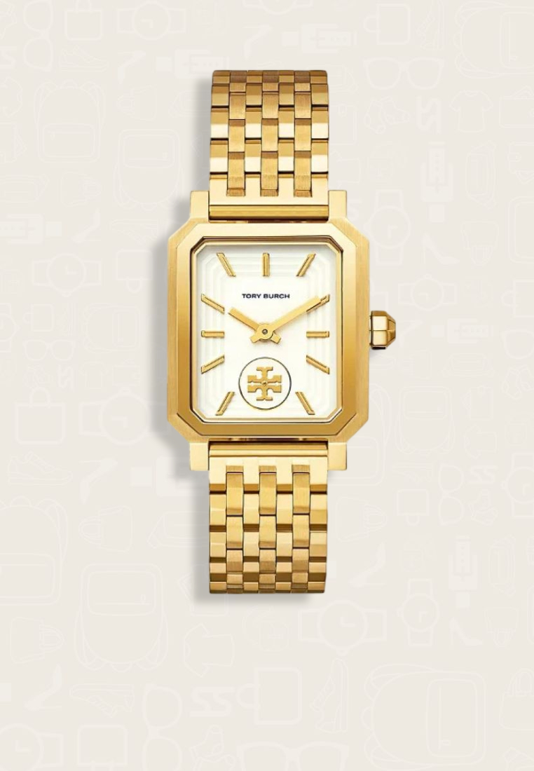 TORY BURCH Jam Tangan Wanita Tory Burch Robinson Stainless Steel Gold Watch