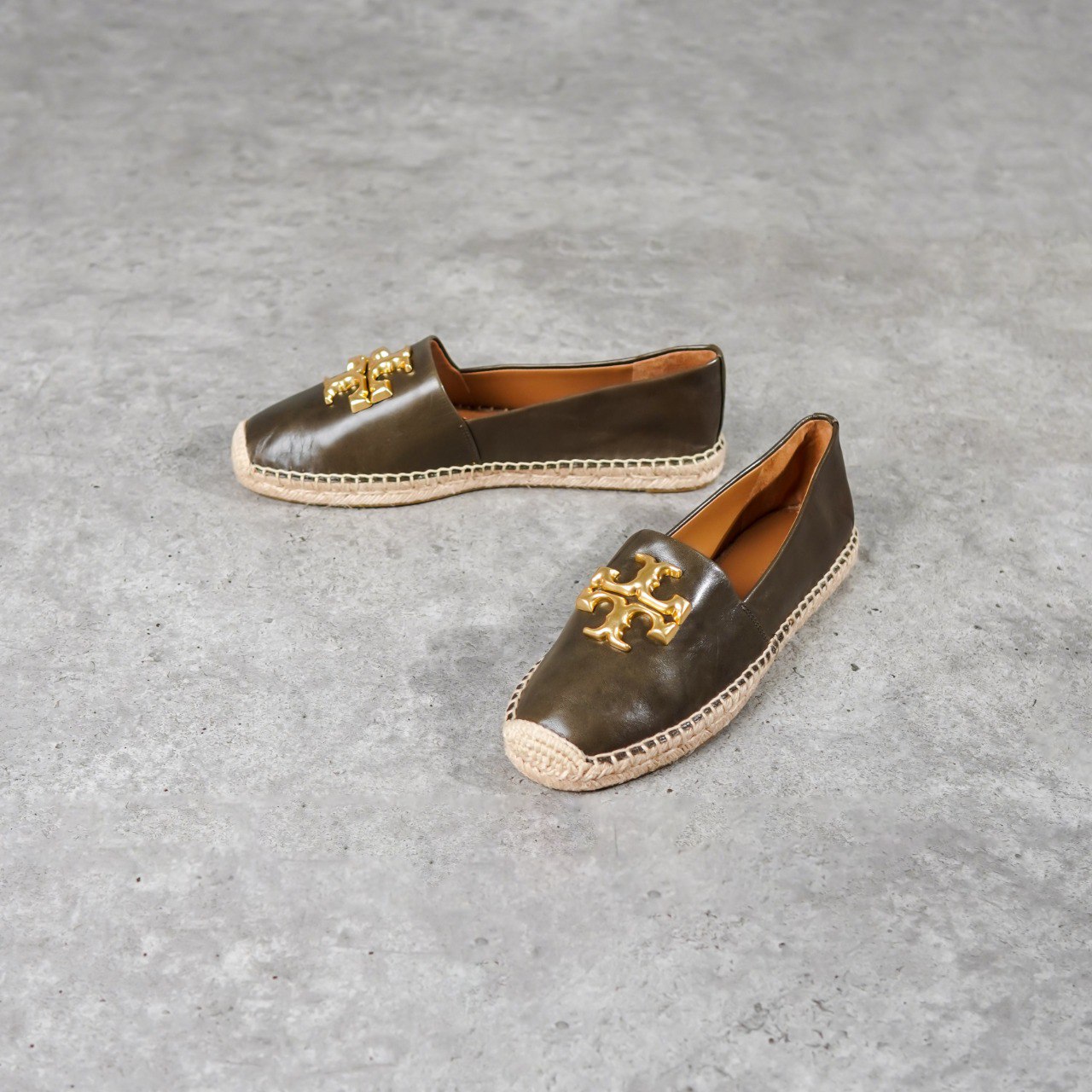 TORY BURCH Sepatu TORY BURCH ELEANOR OLIVE ESPADRILLES SHOES 100% ORIGINAL