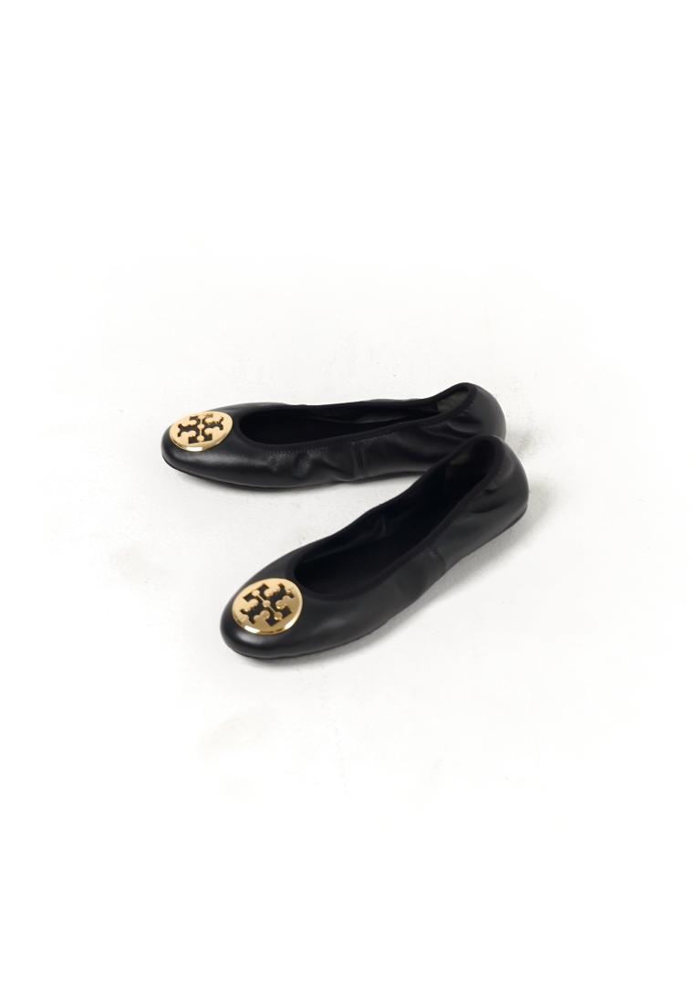 TORY BURCH Sepatu TORY BURCH REVA BALLERINA GHW BLACK FLAT SHOES 100% ORIGINAL