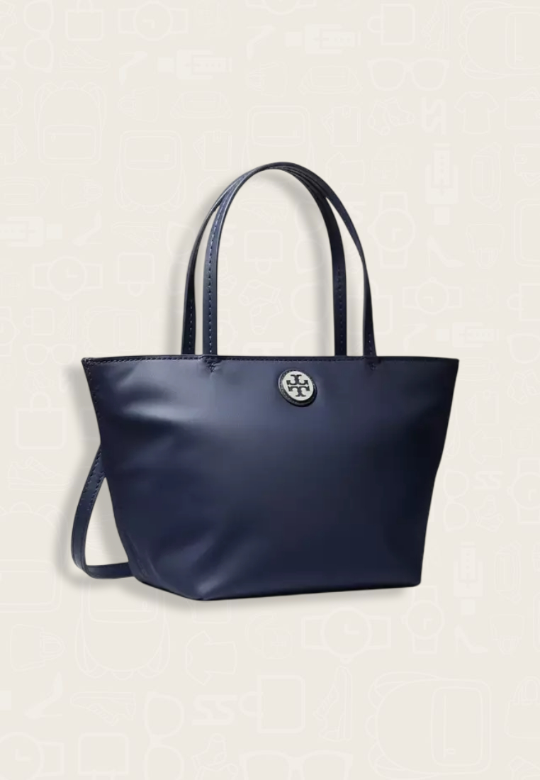 Tory Burch Nylon Mini Tote Navy