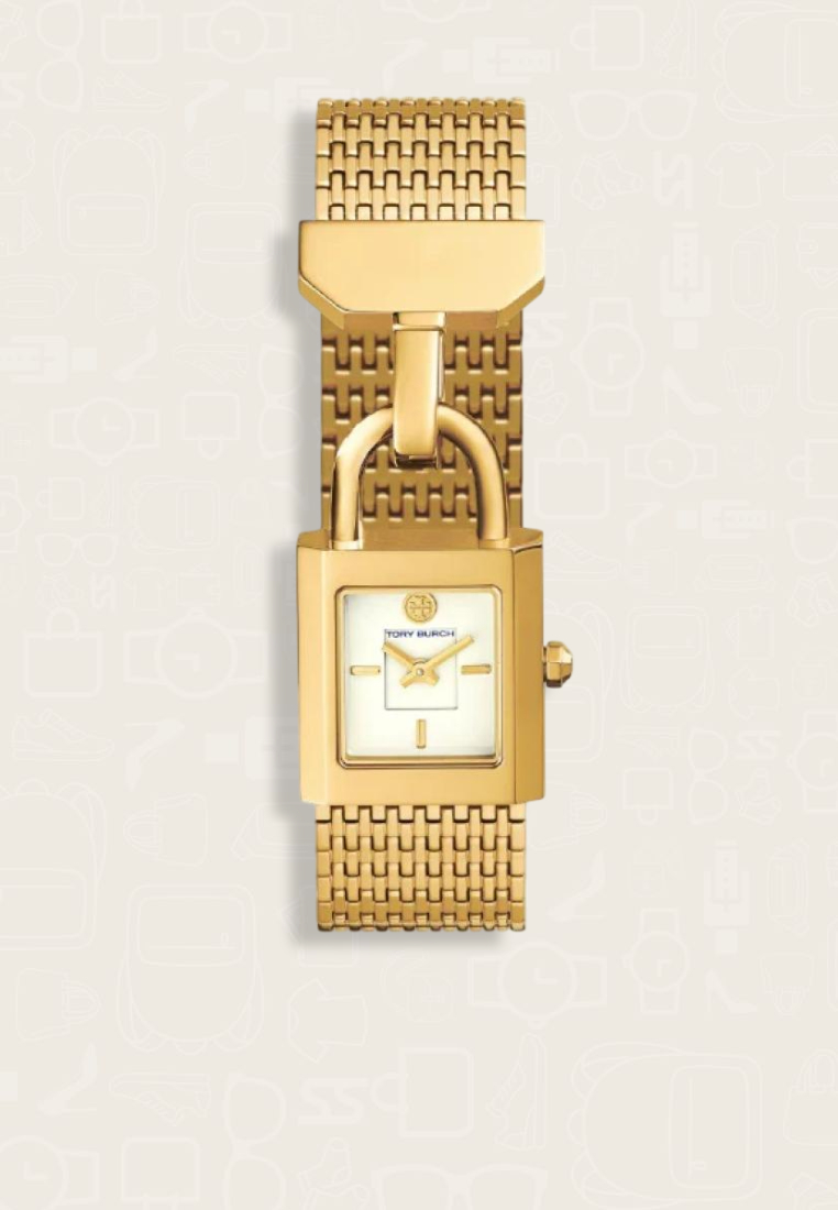 TORY BURCH Jam Tangan Wanita Tory Burch Surrey Gold-Tone Stainless Steel Watch