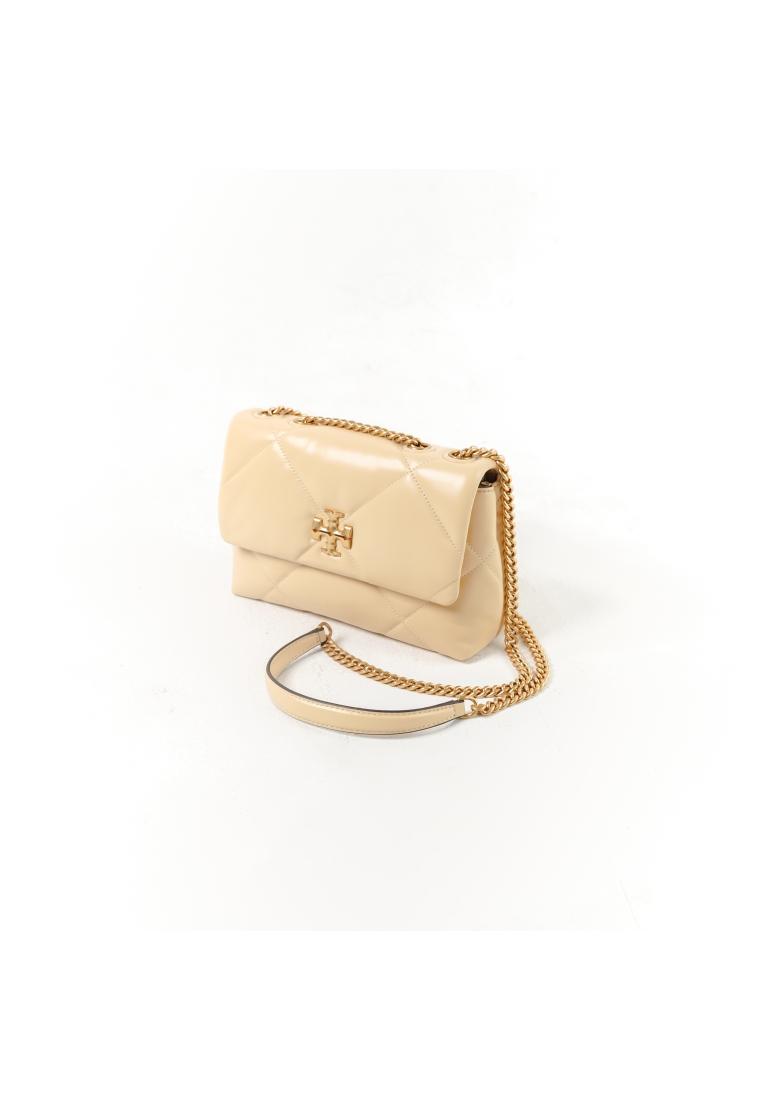 TORY BURCH Tas TORY BURCH KIRA QUILTED DIAMOND BEIGE FLAP SHOULDER BAG SMALL 100% ORIGINAL