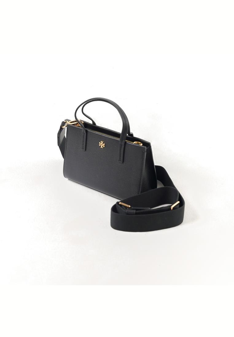 TORY BURCH Tas TORY BURCH BLAKE BLACK MINI TOTE BAG WITH LS 100% ORIGINAL