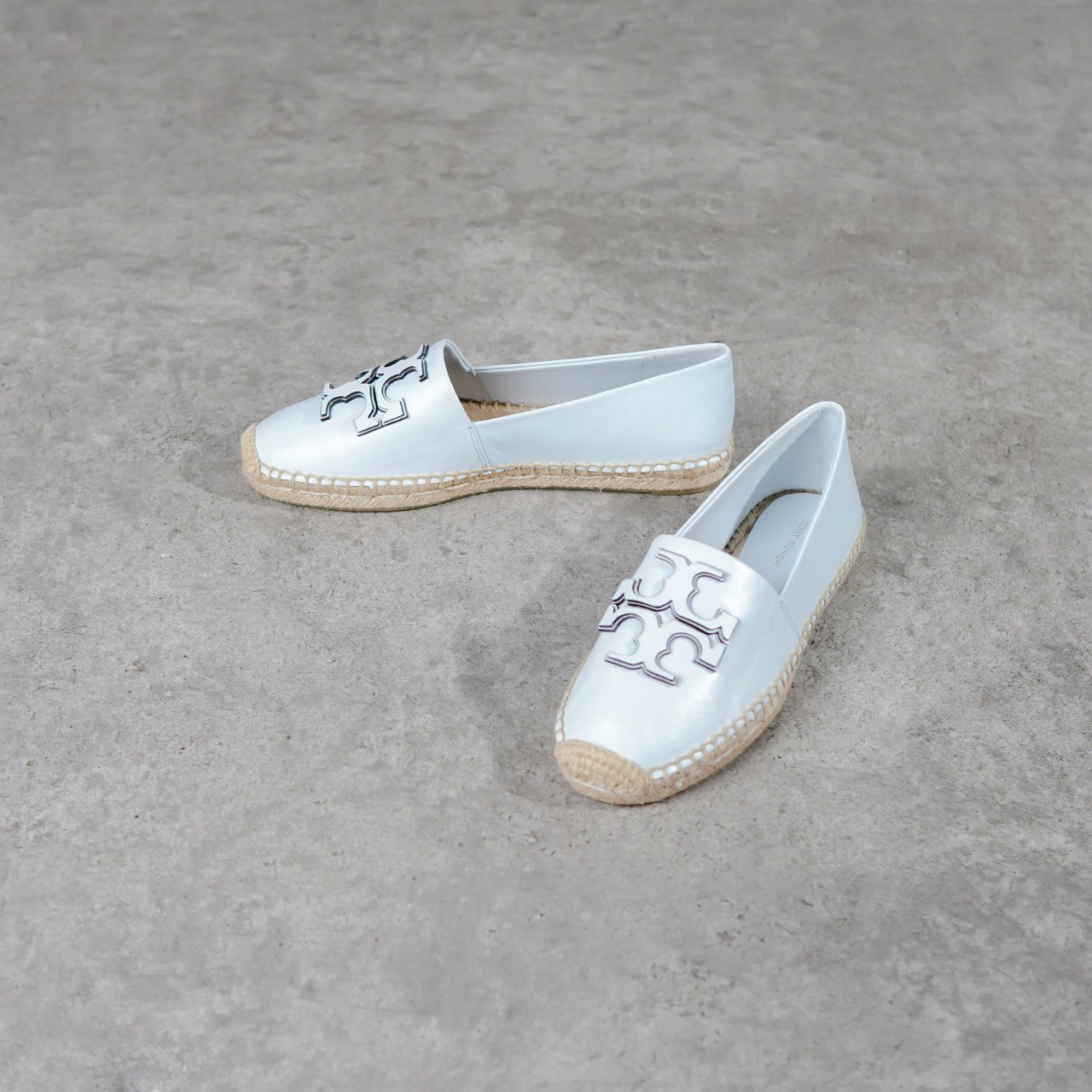 TORY BURCH Sepatu TORY BURCH INES BLUE GOAT LEATHER ESPADRILLES 100% ORIGINAL