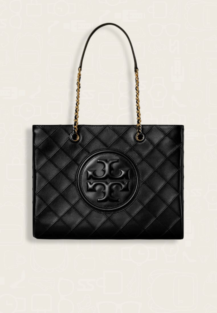 Tory Burch Fleming Soft Chain Tote Black