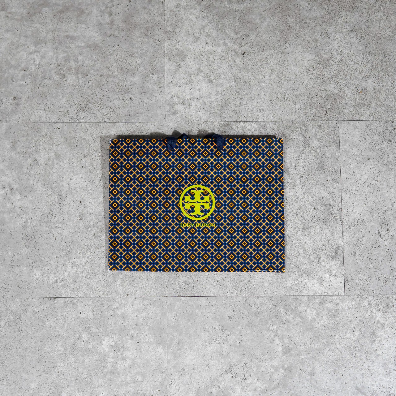 TORY BURCH Tas PAPER BAG TORY BURCH NAVY 100% ORIGINAL
