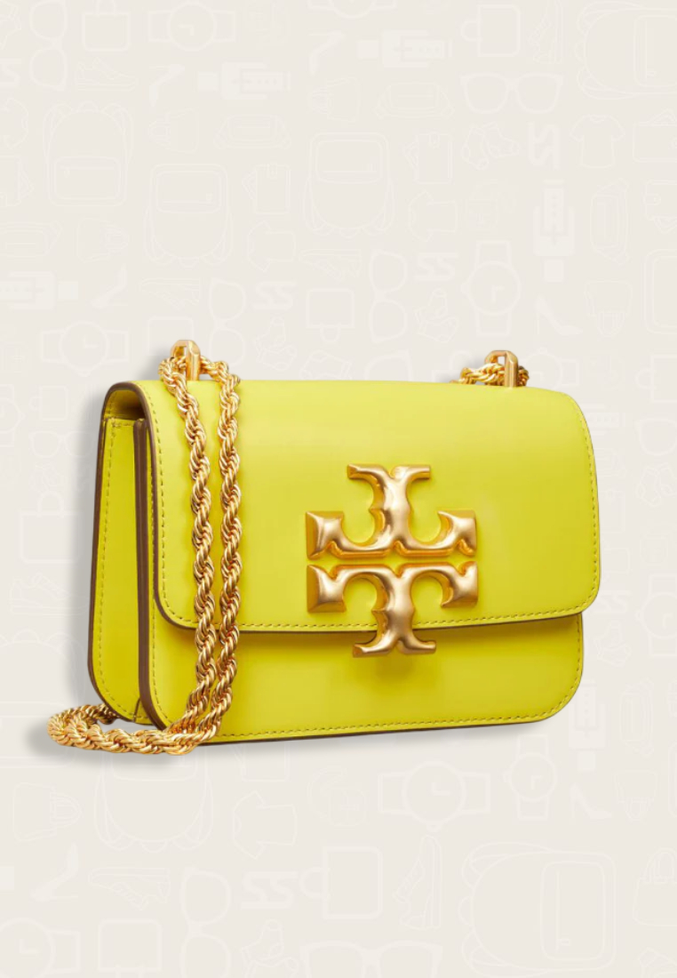Tory Burch Eleanor Small Convertible Shoulder Bag Island Chartreuse