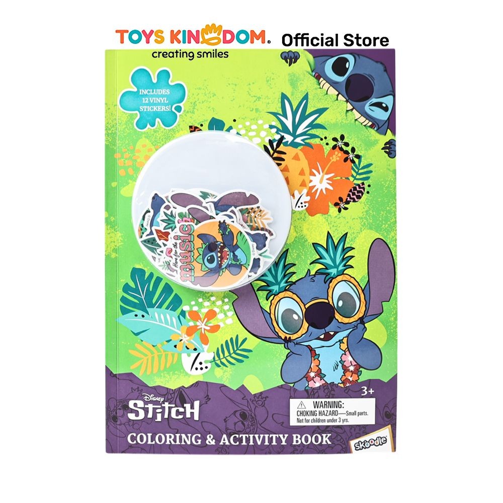 TOYS KINGDOM RED RIDGE SET COLORING & ACTIVITY BOOK STITCH DENGAN STIKER - MIX