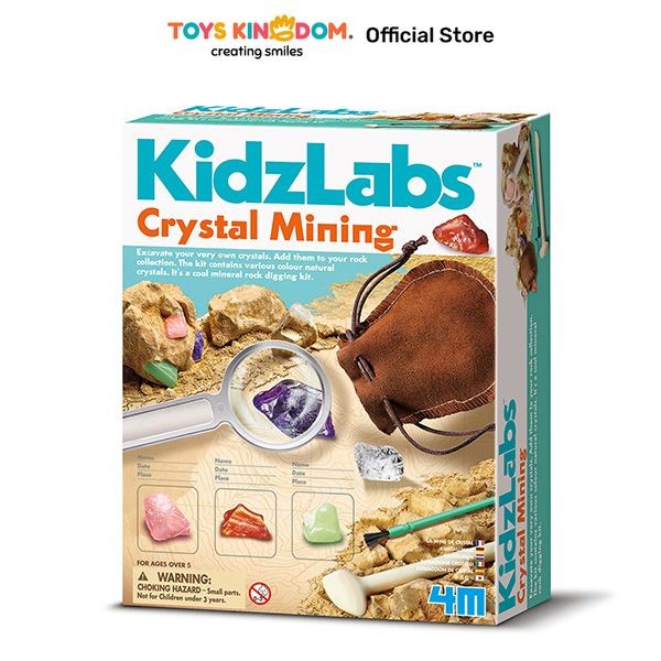 TOYS KINGDOM 4M Set Kidz Labs Crystal Mining 00-03252