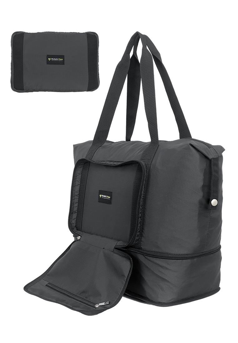 Travel Time Tas Travel Lipat - Folding Bag Travel Time 376 Black