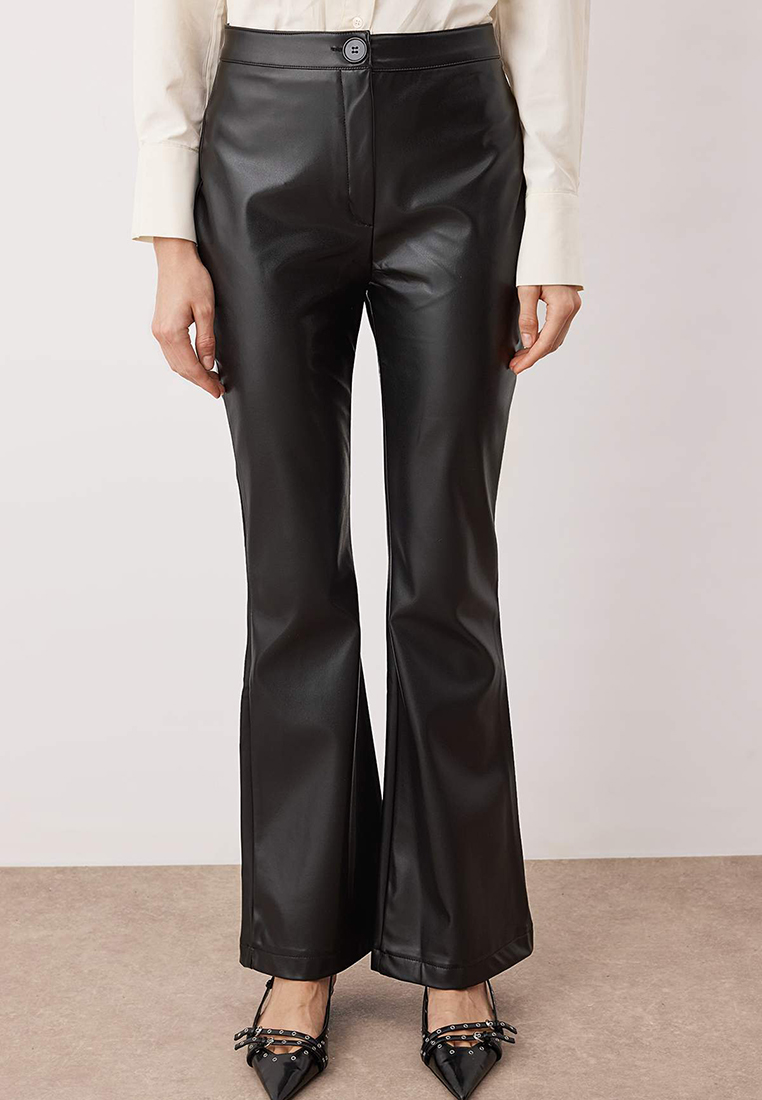 Trendyol Faux Leather Flare Pants