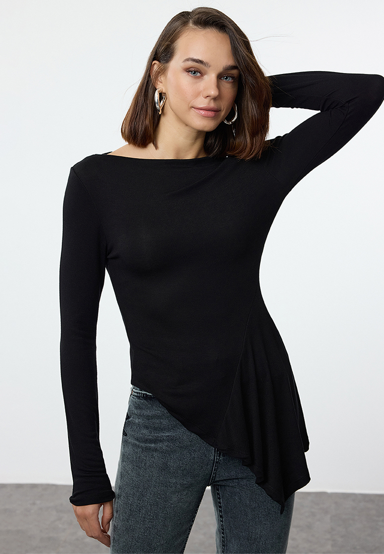 Trendyol Asymmetric Flexible Knitted Blouse