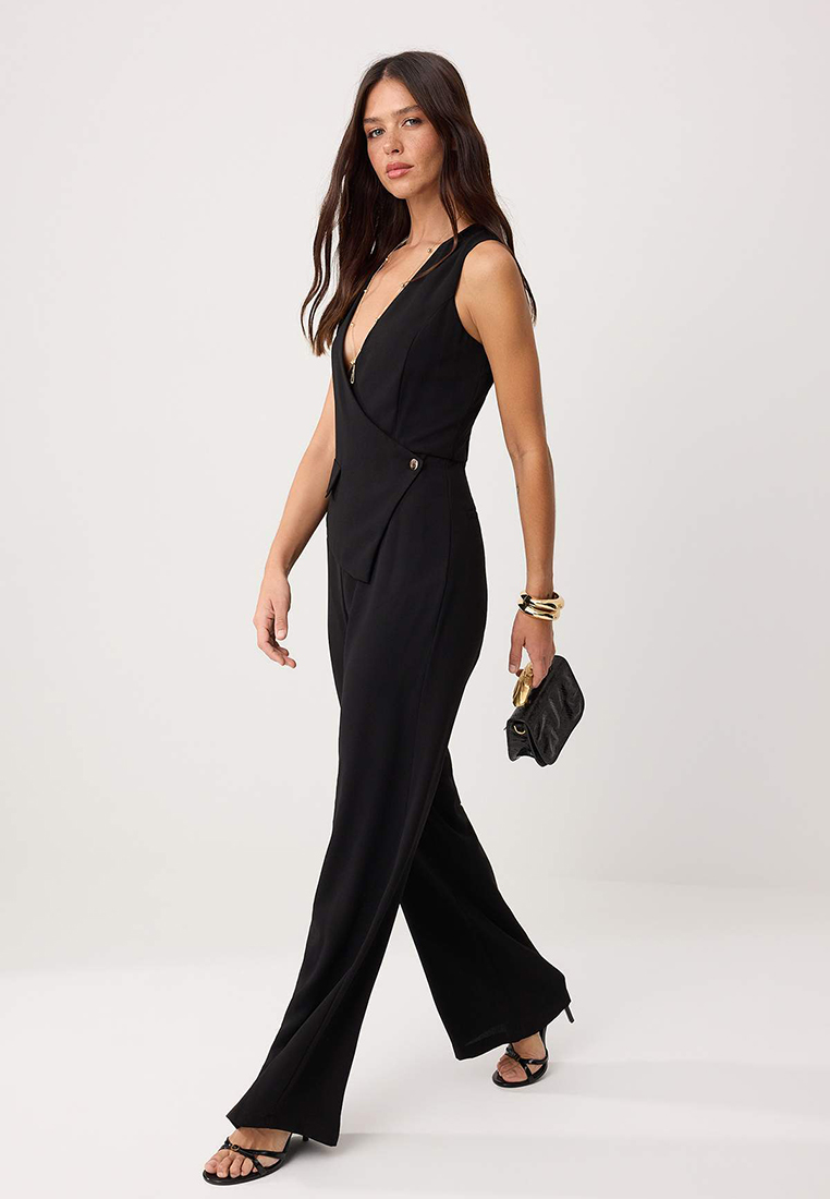 Trendyol Black Tube Leg Jumpsuit Twoss26Tu45