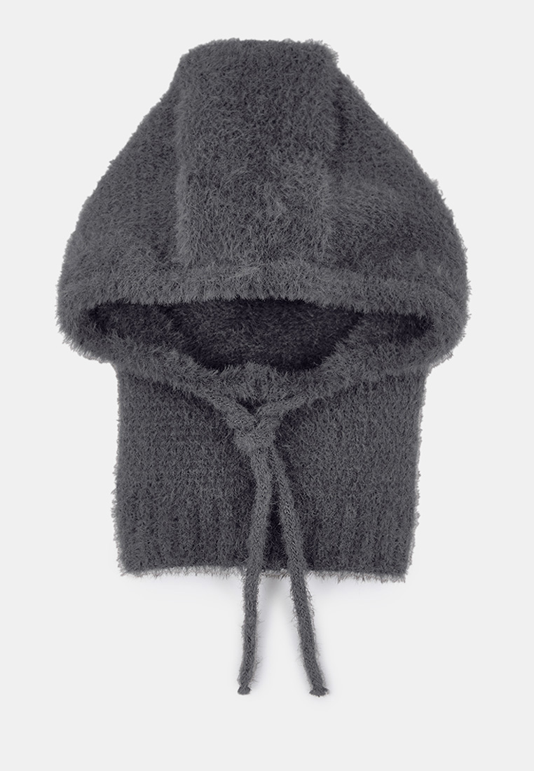 Trendyol Soft Textured Tie-Up Head-Wrapping Balaklava Knitwear Beanie
