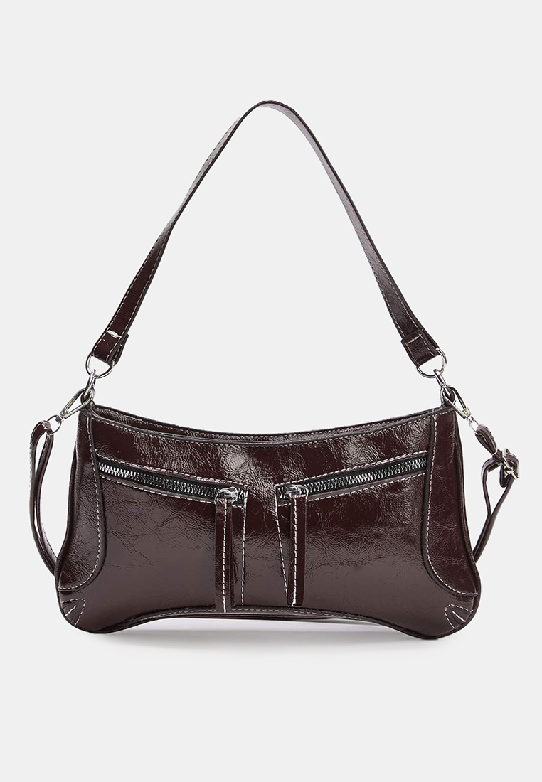 Trendyol Brown Wrinkled Skin Women'S Mini Shoulder Bag Takaw26Oc00080