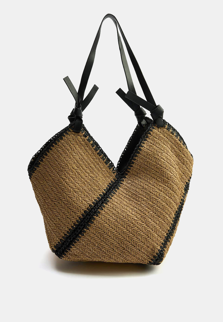 Trendyol Wicker Medium Size Shoulder Bag