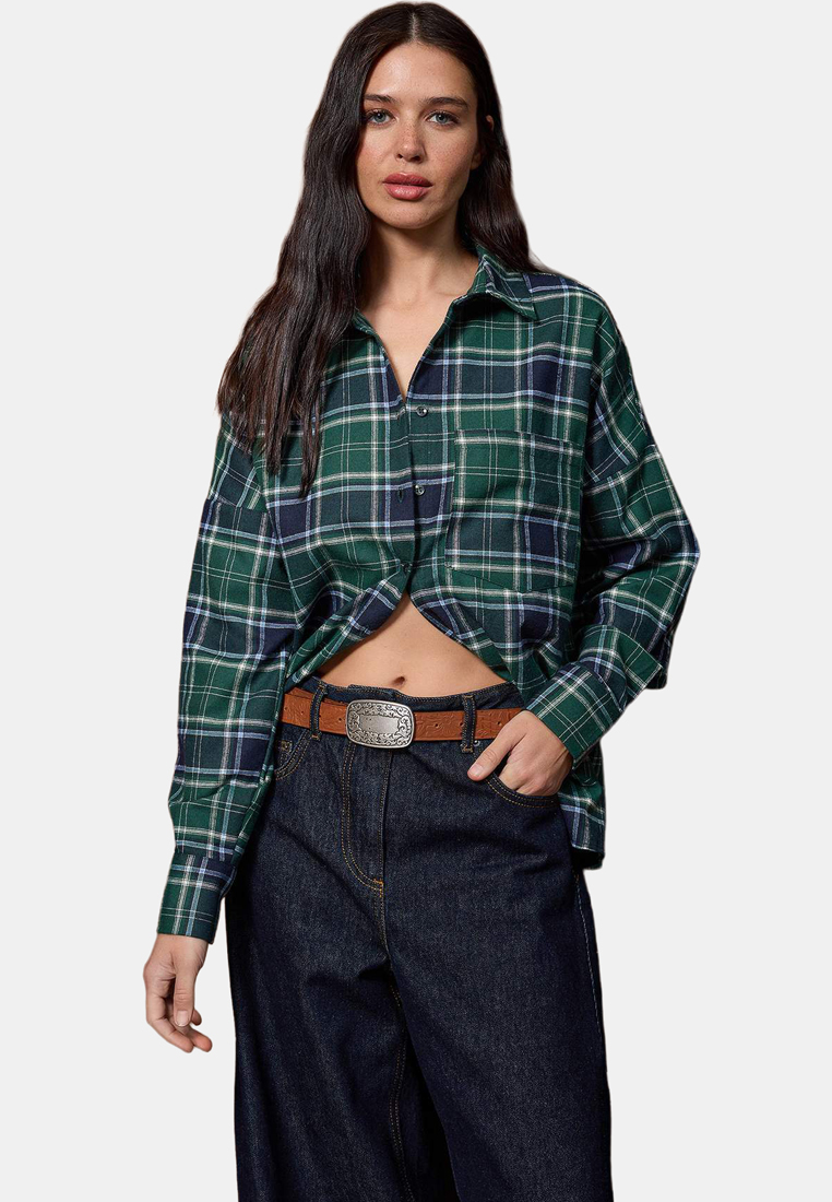 Trendyol Flannel Plaid Shirt