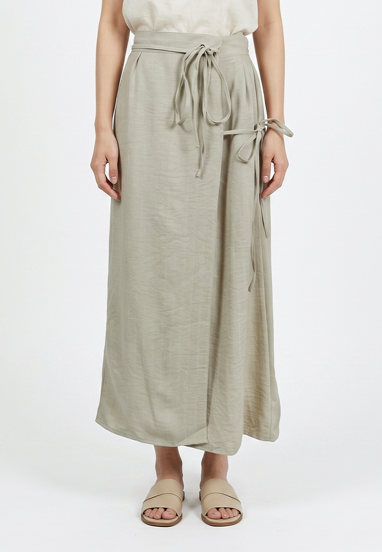 TRISET Rok Panjang Wanita Lilit Tali Samping | Reguler Fit | Casual Formal | TN301363011