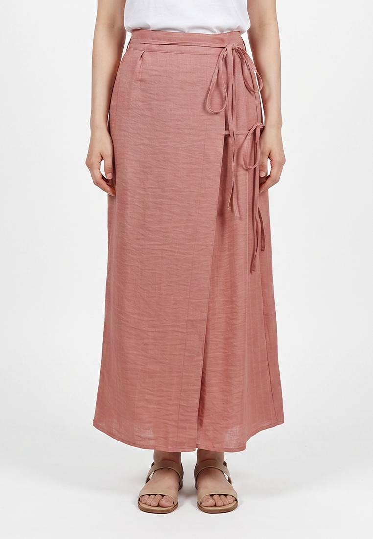 TRISET Rok Panjang Wanita Lilit Tali Samping | Reguler Fit | Casual Formal | TN301363029