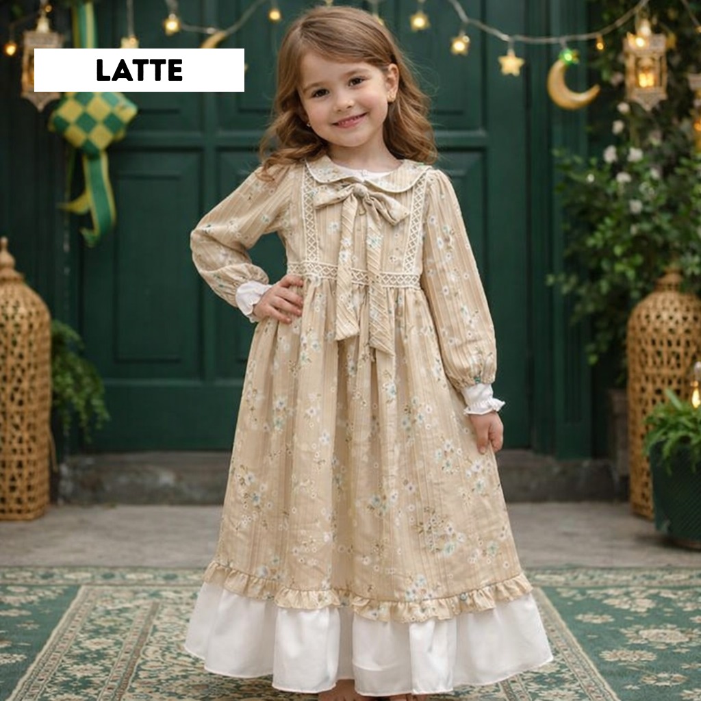 Two Mix - Baju Gamis Ramadhan Anak Perempuan - Raya Collection Anak Cewek Muslim 1-12 Tahun 4433B La
