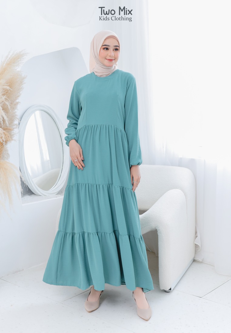 Two Mix - Dress Gamis Couple Ibu Perempuan - Baju Gamis Couple Ibu - HARGA SATUAN - 4355