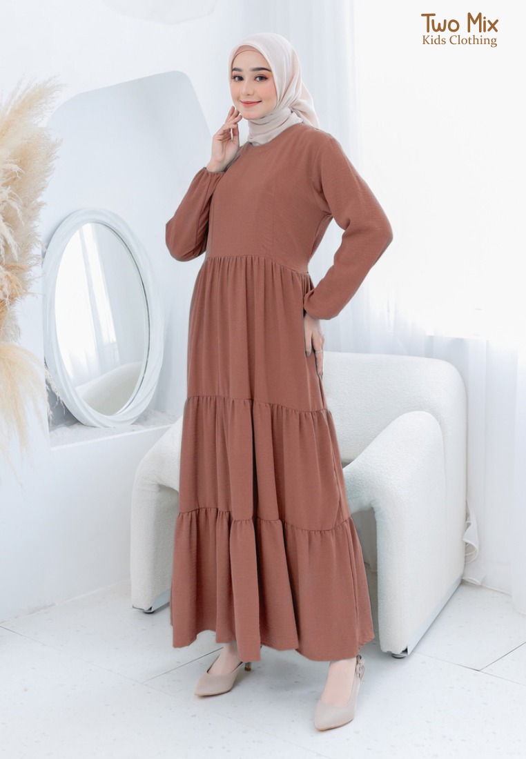 Two Mix - Dress Gamis Couple Ibu Perempuan - Baju Gamis Couple Ibu - HARGA SATUAN - 4355