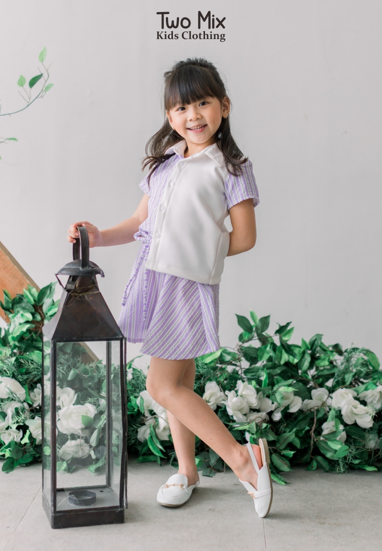 Two Mix - Setelan Anak Perempuan Fashion - Baju Stelan Anak Cewek Viral 1-12 Tahun 4327